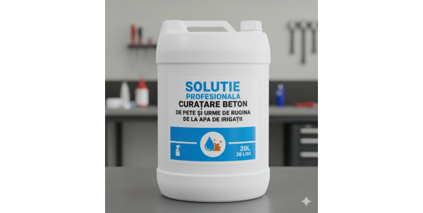 Solutie profesionala pentru indepartare urme rugina de pe pavaj / beton