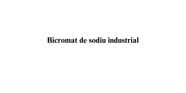 Bicromat de sodiu industrial