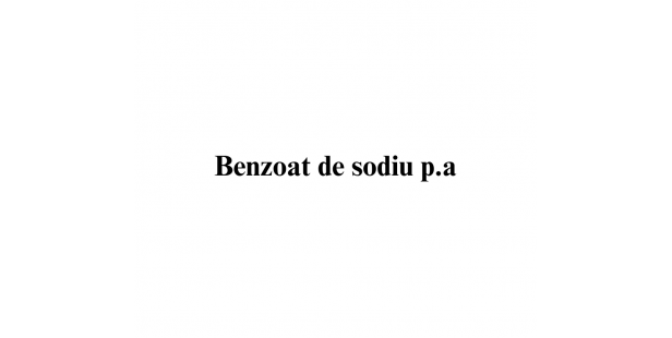 Benzoat de sodiu p.a.