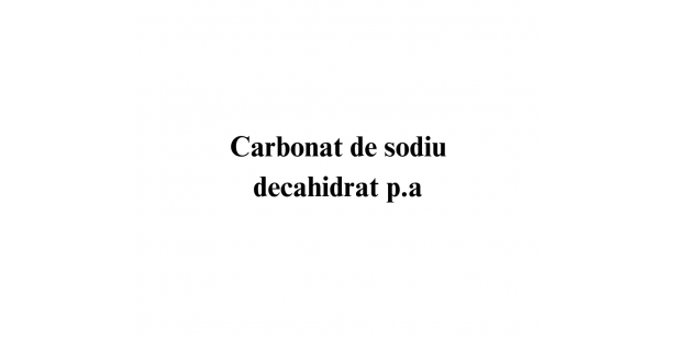 Carbonat de sodiu decahidrat p.a.