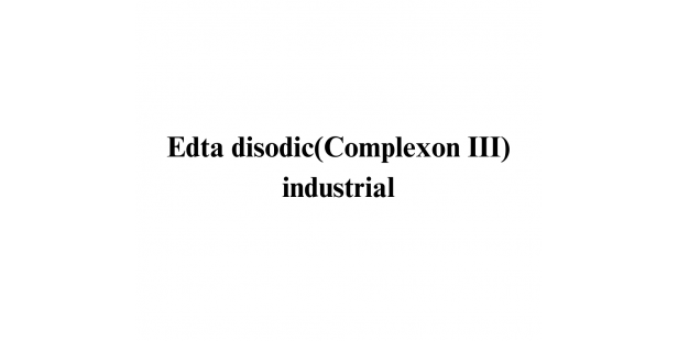 Edta disodic  (Complexon III) industrial