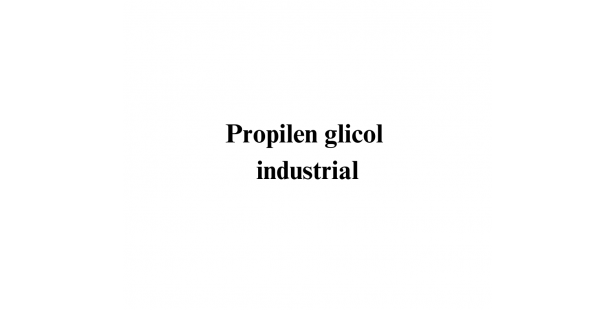 Propilen glicol industrial