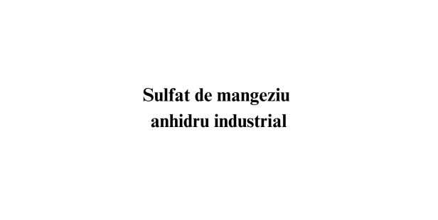 Sulfat de magneziu anhidru industrial