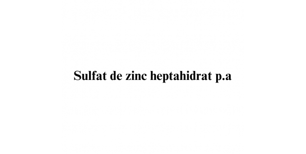 Sulfat de zinc heptahidrat p.a.