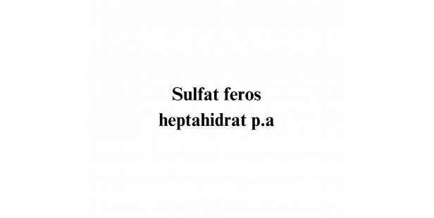 Sulfat feros heptahidrat p.a.